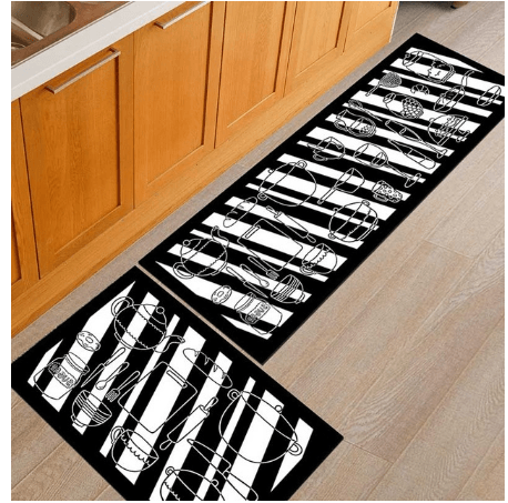 Floor mats, non-slip, oil-proof, household machine washable door mats, bathroom, bathroom, bedside rugs - Mubimart