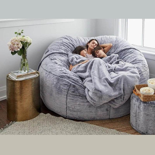 Foam Furniture Bean Bag Sofa Cover - Mubimart