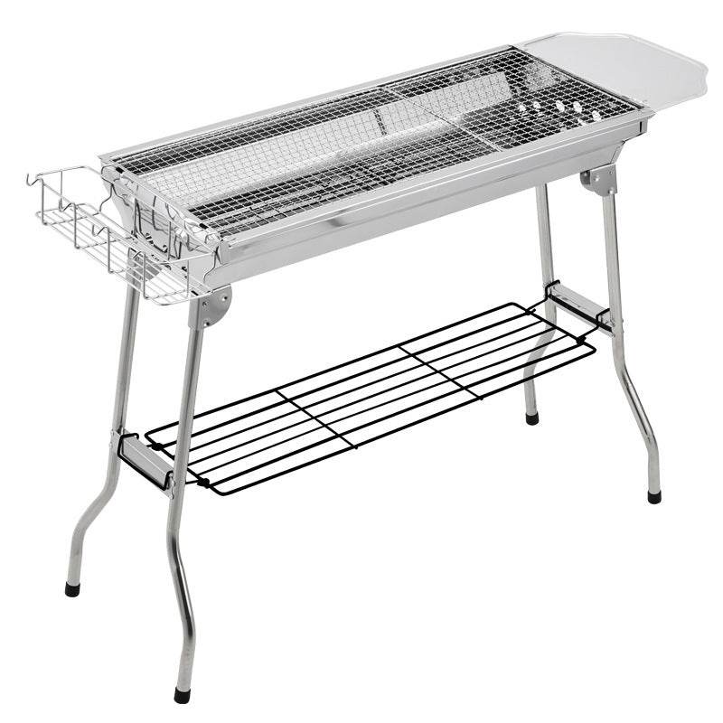 Foldable BBQ Grill Outdoor Stainless Steel Barbecue Tool - Mubimart