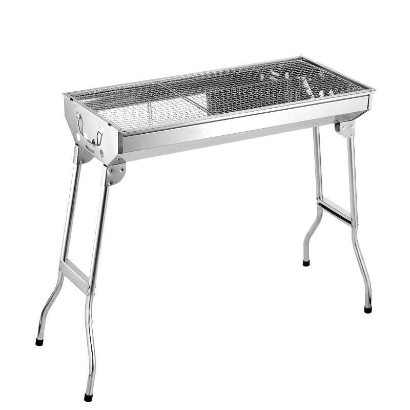 Foldable BBQ Grill Outdoor Stainless Steel Barbecue Tool - Mubimart