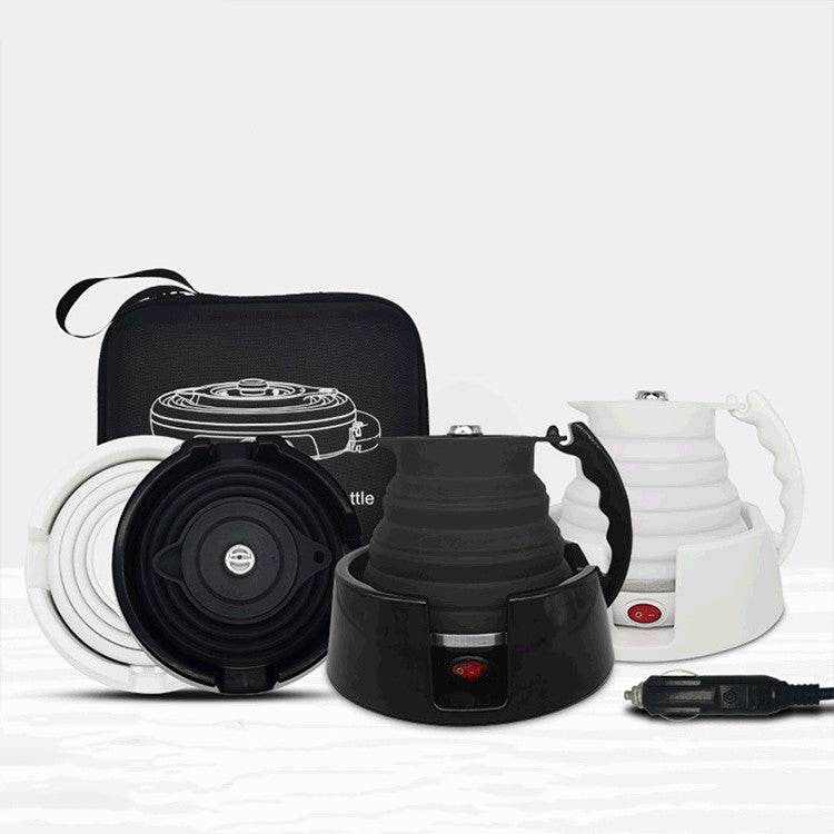 Foldable Car Electric Kettle Portable Fixed Car Kettle 12V 24V - Mubimart