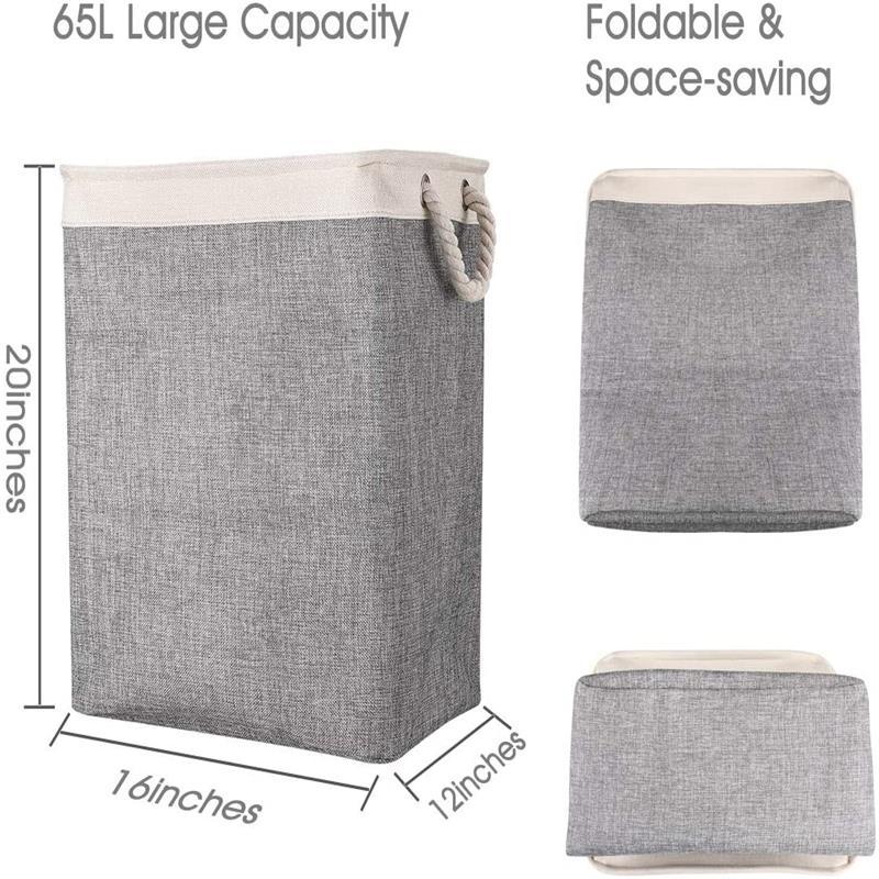 Foldable Dirty Clothes Hamper Storage Clothes Storage Fabric Storage Bucket - Mubimart -  