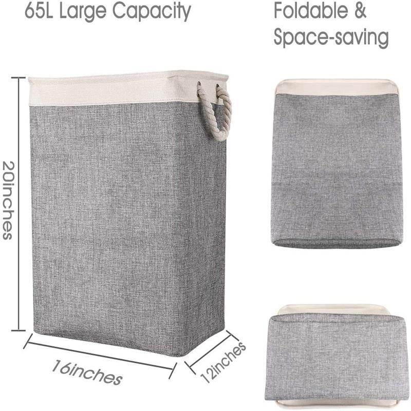 Foldable Dirty Clothes Hamper Storage Clothes Storage Fabric Storage Bucket - Mubimart