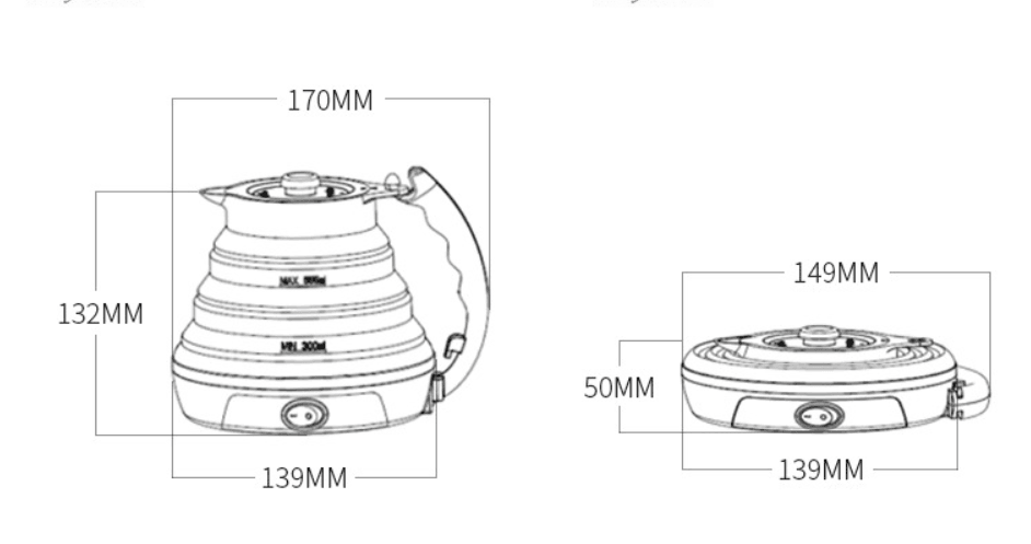 Foldable Electric Kettle - Mubimart
