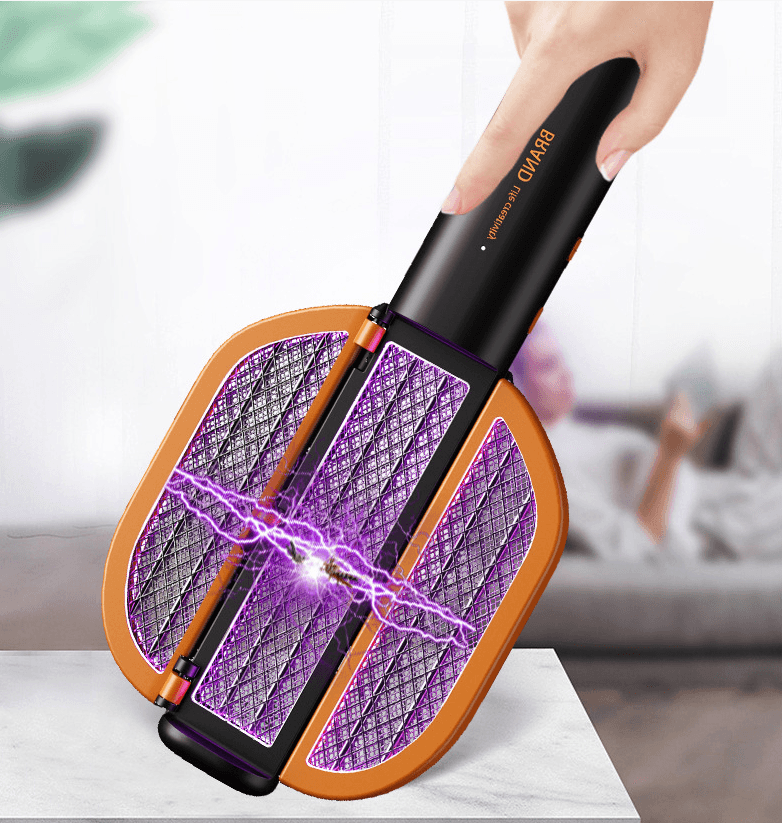 Foldable Electric Mosquito Killer Fly Swatter Bug Zapper Anti Moustique Rechargeable For Indoor And Outdoor Patio Camp - Mubimart