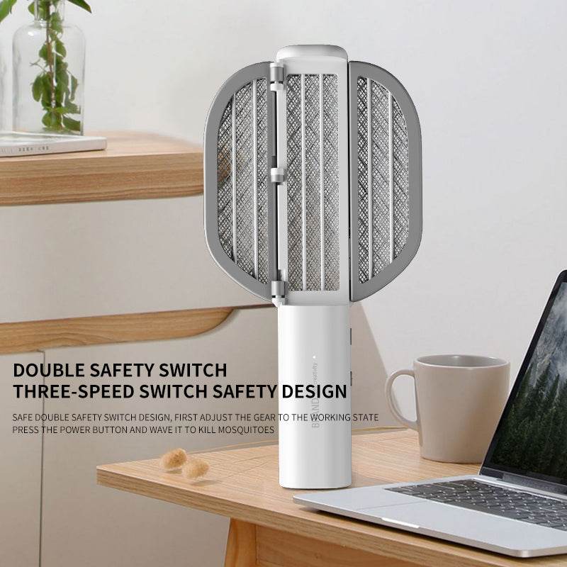 Foldable Electric Mosquito Killer Fly Swatter Bug Zapper Anti Moustique Rechargeable For Indoor And Outdoor Patio Camp - Mubimart