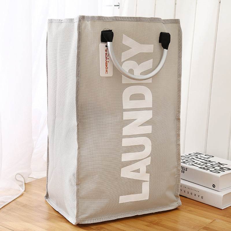 Foldable Fabric Laundry Bag Waterproof Dirty Clothes Hamper - Mubimart