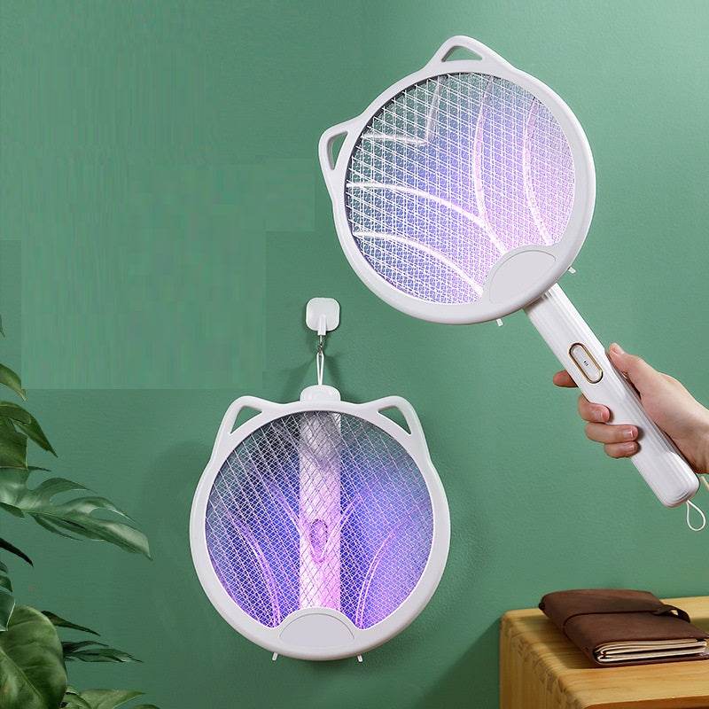 Foldable Four-in-one Household Multifunctional Electric Mosquito Swatter - Mubimart