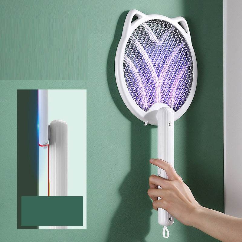 Foldable Four-in-one Household Multifunctional Electric Mosquito Swatter - Mubimart