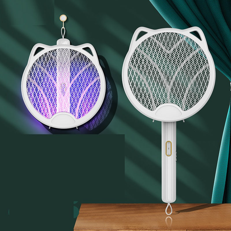 Foldable Four-in-one Household Multifunctional Electric Mosquito Swatter - Mubimart -  