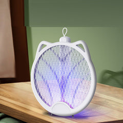 Foldable Four-in-one Household Multifunctional Electric Mosquito Swatter - Mubimart -  