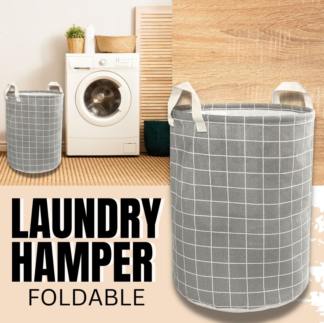 Foldable Hamper - Lightweight Laundry Basket Washing Bag For Home, Dorm & Travel - Mubimart -  