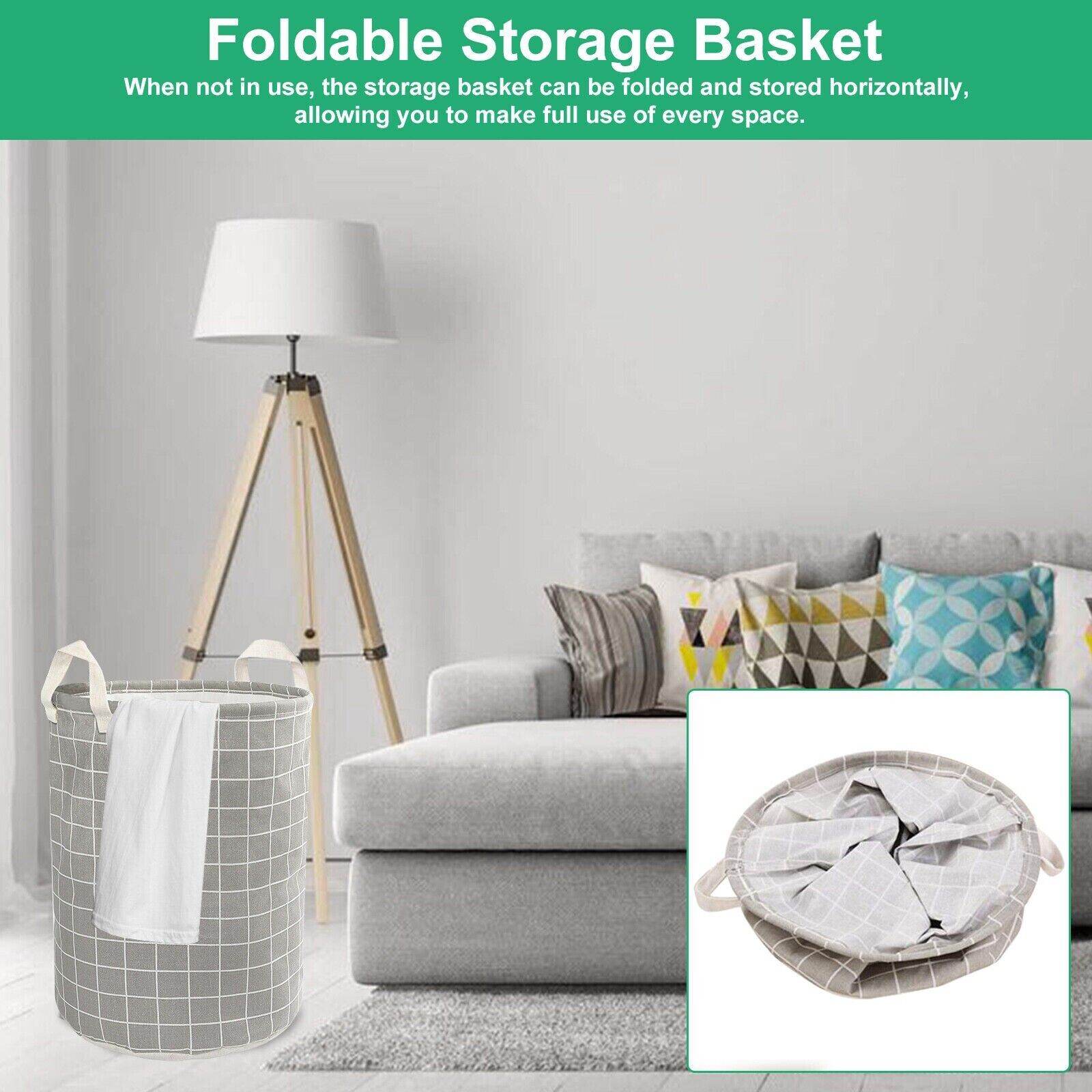 Foldable Hamper - Lightweight Laundry Basket Washing Bag For Home, Dorm & Travel - Mubimart