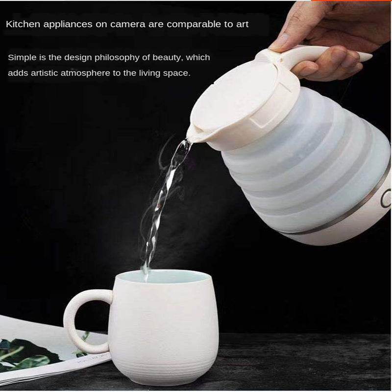 Foldable Kettle Stainless Steel Electric Silicone Kettle Traveller Kettle Portable - Mubimart