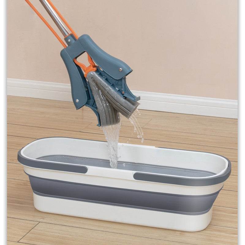 Foldable Plastic Mop Bucket For Household Use - Mubimart
