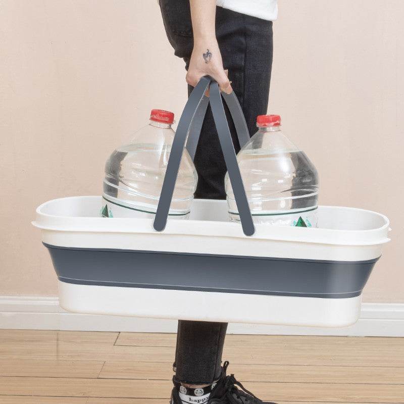 Foldable Plastic Mop Bucket For Household Use - Mubimart