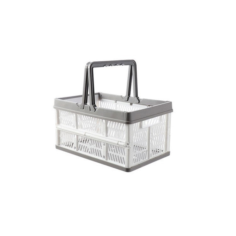 Foldable Portable Plastic Storage Basket - Mubimart -  