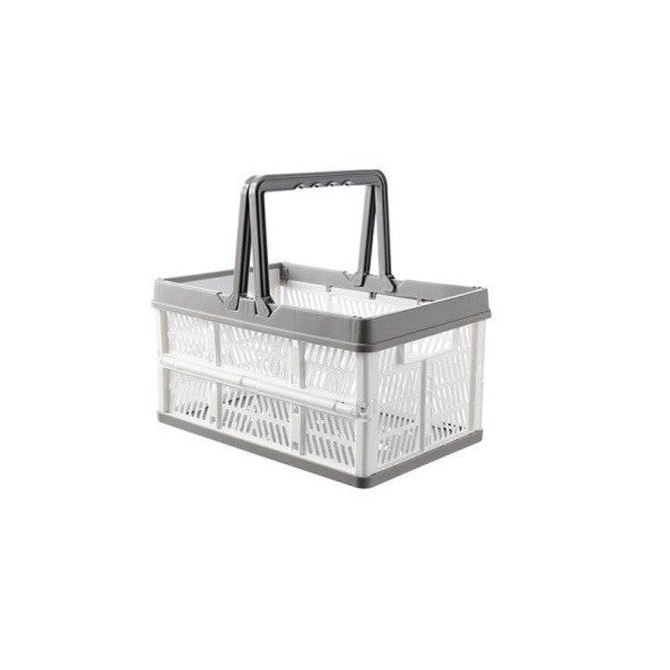 Foldable Portable Plastic Storage Basket - Mubimart