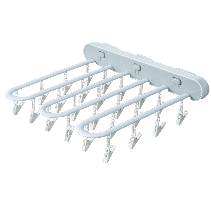 Foldable Socks Hanger Rack Clothespin Underwear Hanging Rack Drying - Mubimart -  