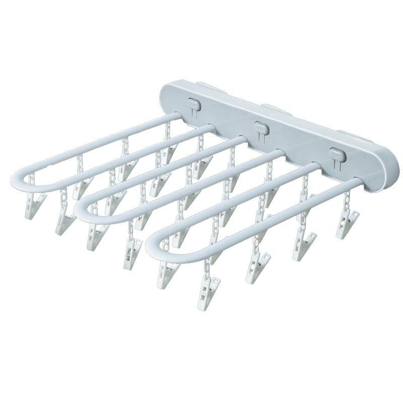 Foldable Socks Hanger Rack Clothespin Underwear Hanging Rack Drying - Mubimart