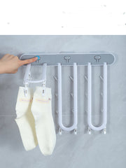 Foldable Socks Hanger Rack Clothespin Underwear Hanging Rack Drying - Mubimart -  