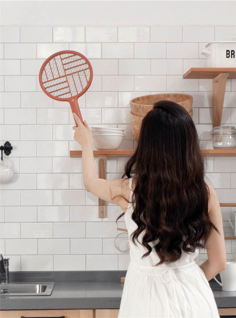 Foldable electric mosquito swatter charger - Mubimart