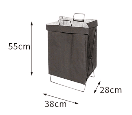 Foldable fabric hamper household laundry basket large storage basket bathroom clothes storage basket - Mubimart