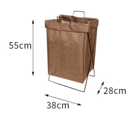 Foldable fabric hamper household laundry basket large storage basket bathroom clothes storage basket - Mubimart