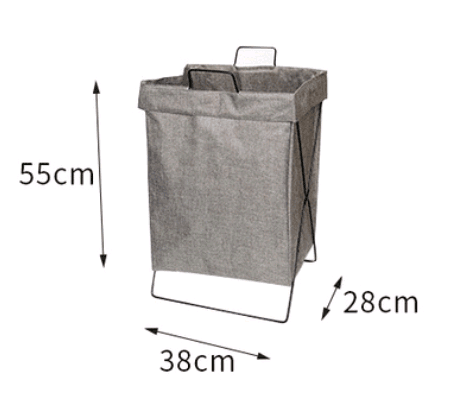 Foldable fabric hamper household laundry basket large storage basket bathroom clothes storage basket - Mubimart