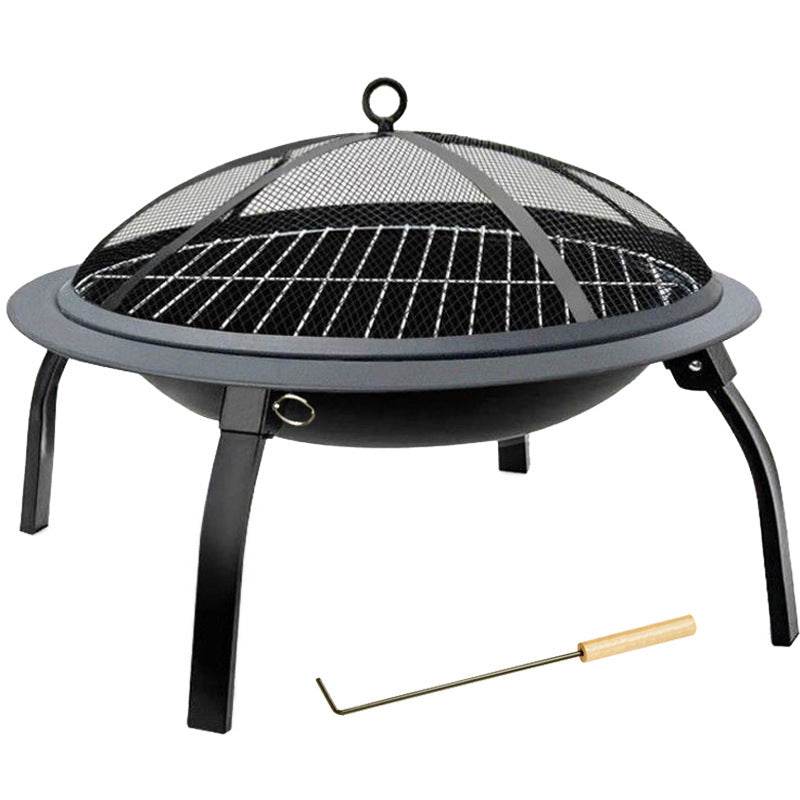 Folding BBQ Grill Outdoor CampStove Portable Barbecue Grill Household Charcoal Heating Brazier Charcoal Stove Indoor Roasting Stove - Mubimart