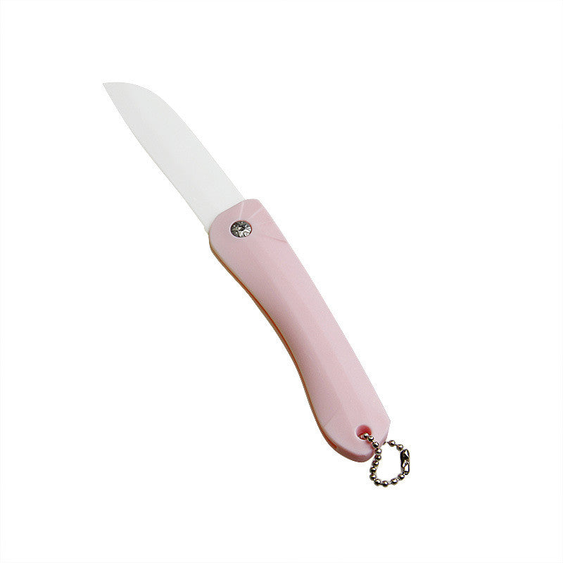 Folding Ceramic Knife, Paring Knife, Fruit Knife - Mubimart - Knife 