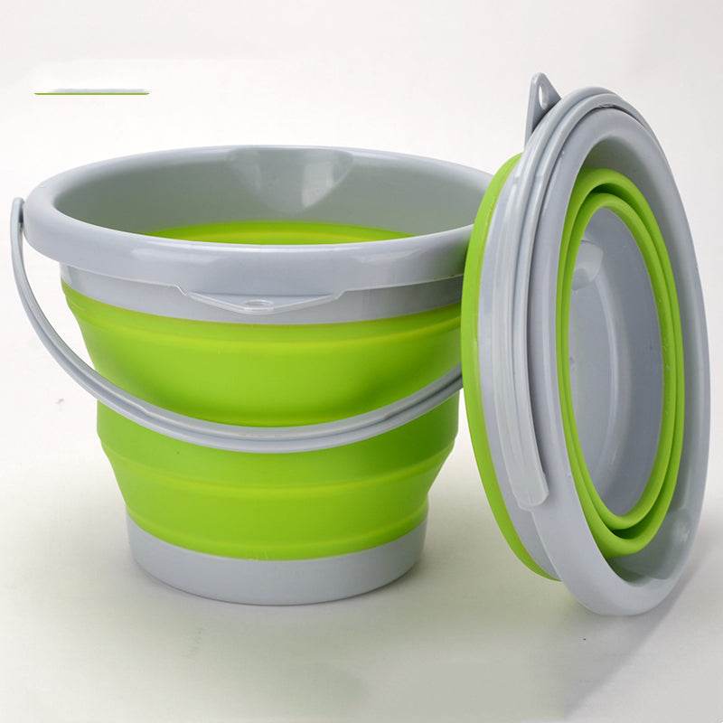 Folding Fishing Bucket Silicone Retractable - Mubimart