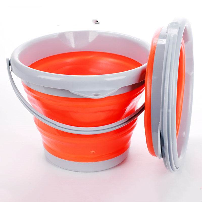 Folding Fishing Bucket Silicone Retractable - Mubimart