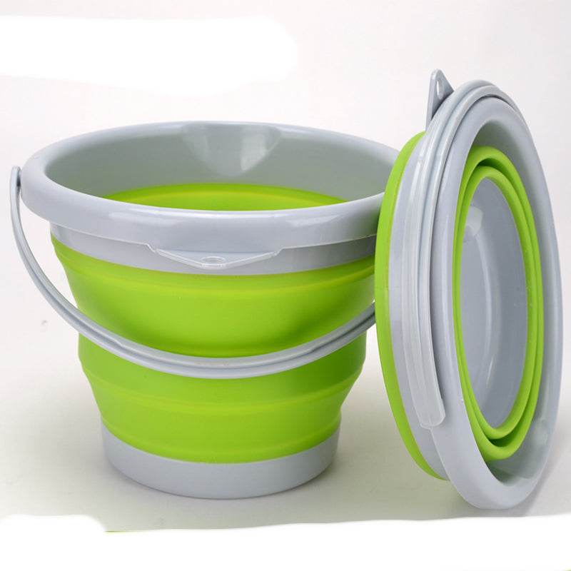Folding Fishing Bucket Silicone Retractable - Mubimart