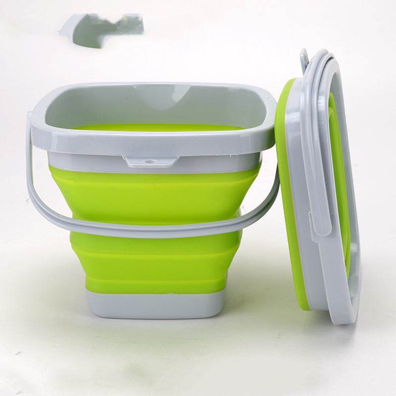 Folding Fishing Bucket Silicone Retractable - Mubimart