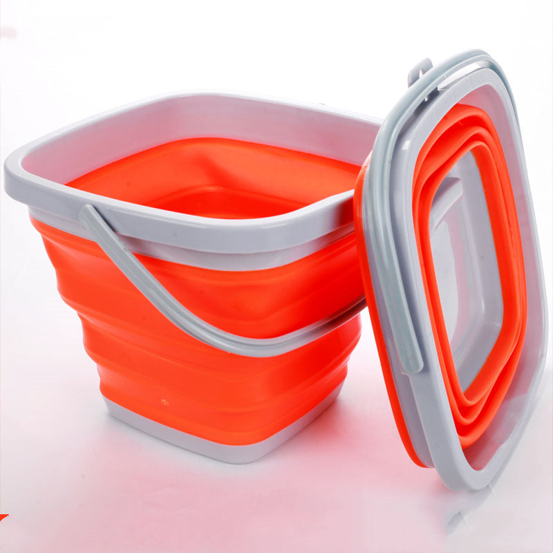 Folding Fishing Bucket Silicone Retractable - Mubimart -  