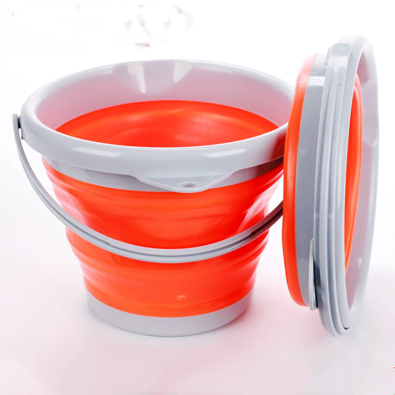 Folding Fishing Bucket Silicone Retractable - Mubimart -  