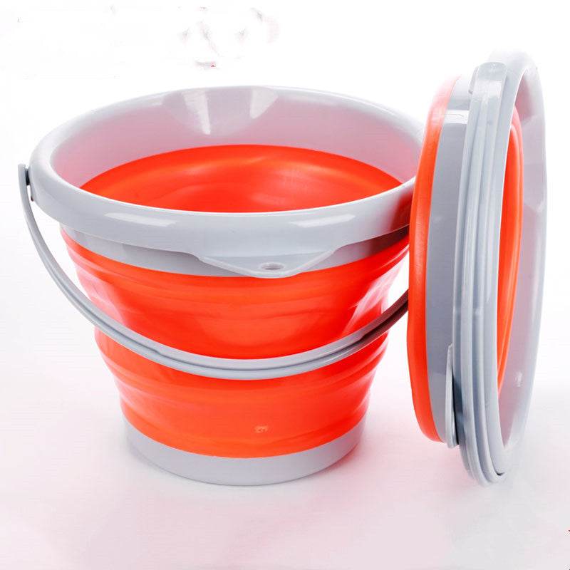 Folding Fishing Bucket Silicone Retractable - Mubimart