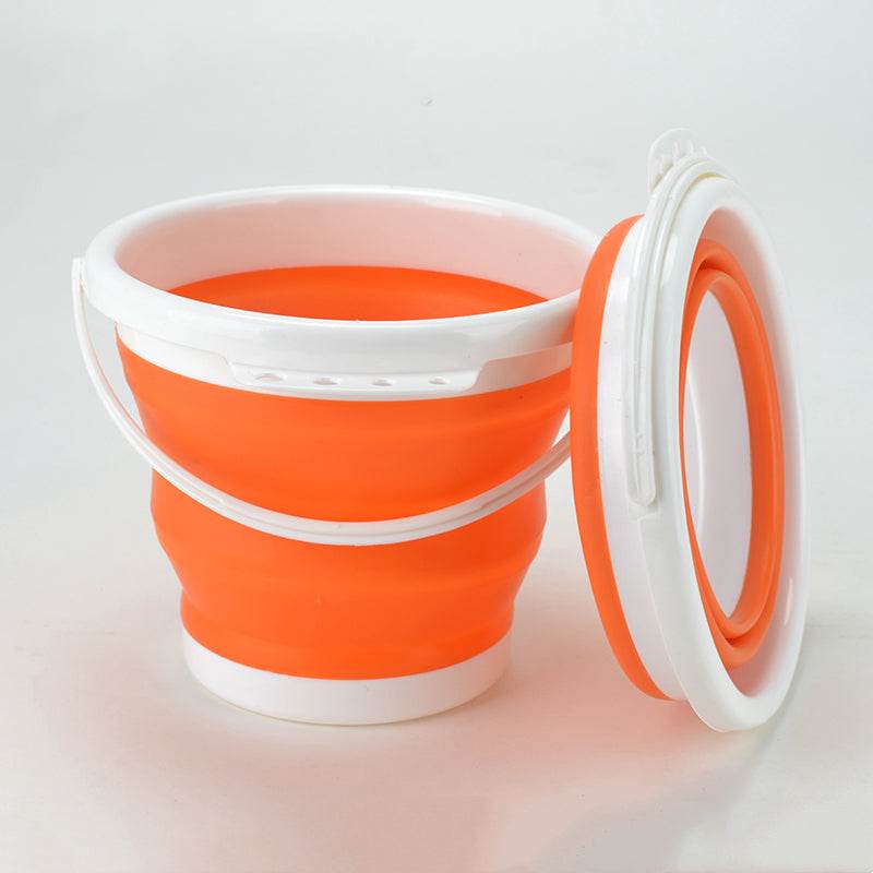 Folding Fishing Bucket Silicone Retractable - Mubimart