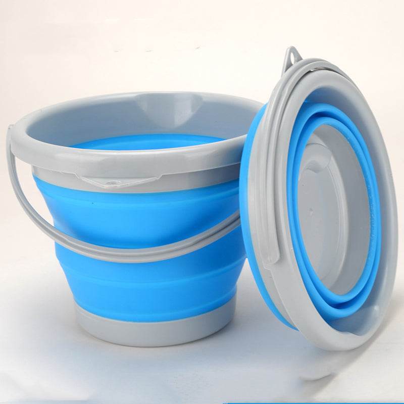 Folding Fishing Bucket Silicone Retractable - Mubimart