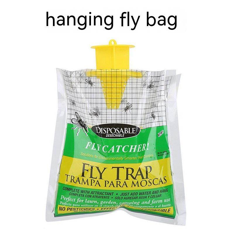 Folding Hanging Fly Trap Cage Outdoor Indoor Fly Bag - Mubimart