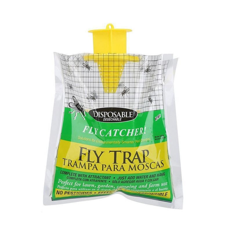 Folding Hanging Fly Trap Cage Outdoor Indoor Fly Bag - Mubimart -  