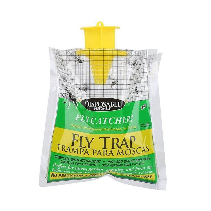 Folding Hanging Fly Trap Cage Outdoor Indoor Fly Bag - Mubimart
