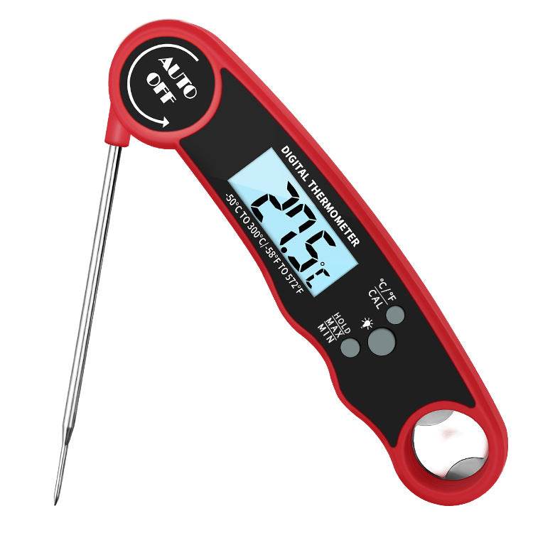 Folding Kitchen Food Thermometer Electronic Food Grill Thermometer - Mubimart