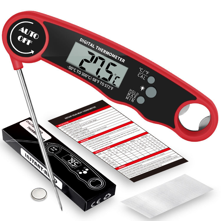 Folding Kitchen Food Thermometer Electronic Food Grill Thermometer - Mubimart - Food thermometers 