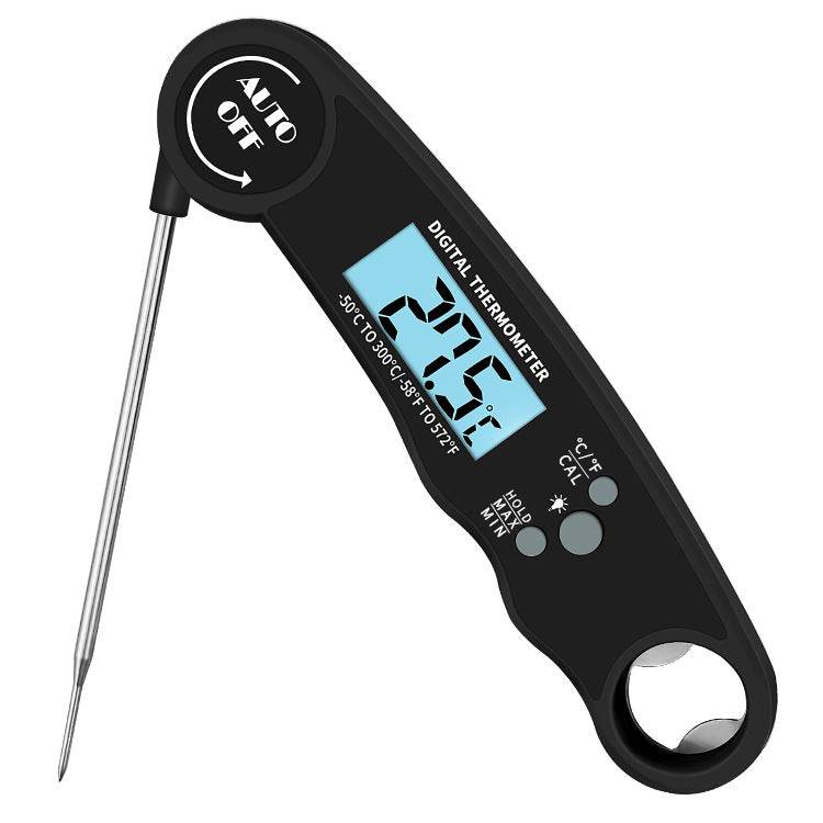 Folding Kitchen Food Thermometer Electronic Food Grill Thermometer - Mubimart