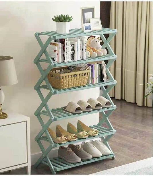 Folding Shoe Rack Multi-layer Home Storage Dormitory - Mubimart
