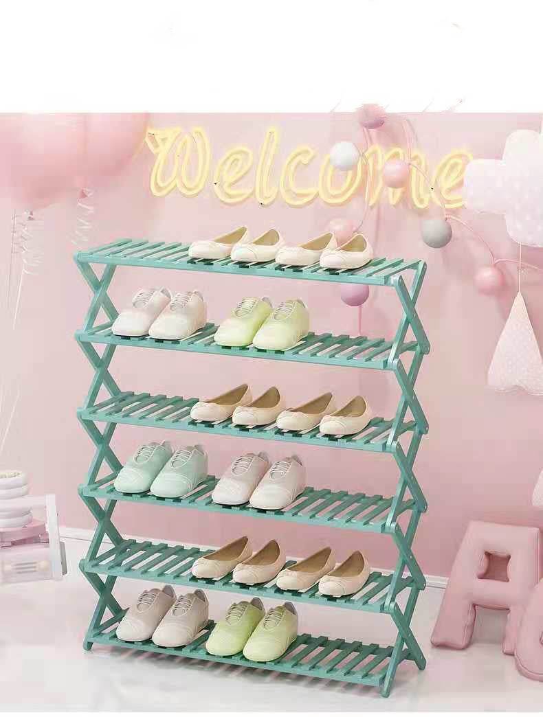 Folding Shoe Rack Multi-layer Home Storage Dormitory - Mubimart