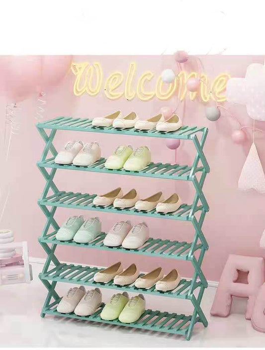 Folding Shoe Rack Multi-layer Home Storage Dormitory - Mubimart