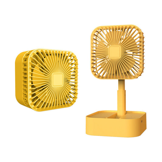 Folding Telescopic Usb Charging Fan Silent Portable Fan - Mubimart - Box Fans 